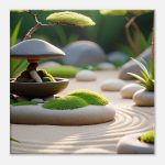 Zen Garden Harmony: Canvas Print for Tranquil Living 8
