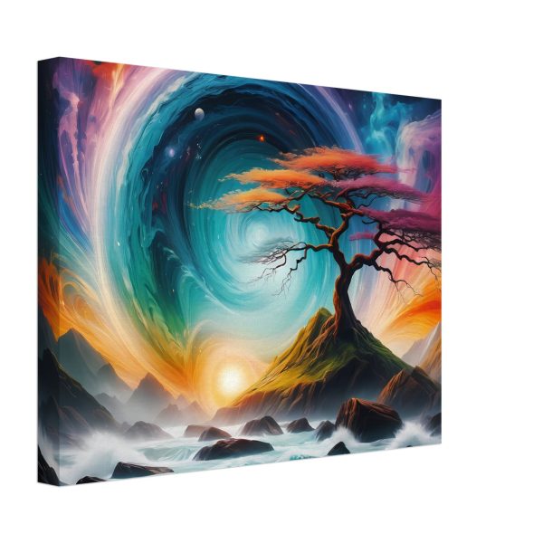Whispers of Tranquility: A Bonsai Symphony on Canvas 4