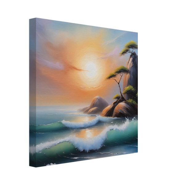 A Zen Seascape in Oil Painting Print 8