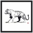 Monochrome Tiger Canvas Print 36