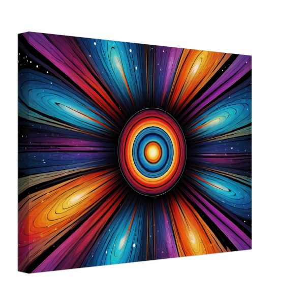 Cosmic Harmony: Zen Mandala Unveiled in Vibrant Canvas Print 3