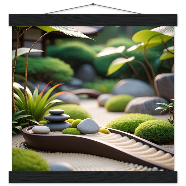 Tranquil Zen Garden Path: Premium Poster for Serenity 4