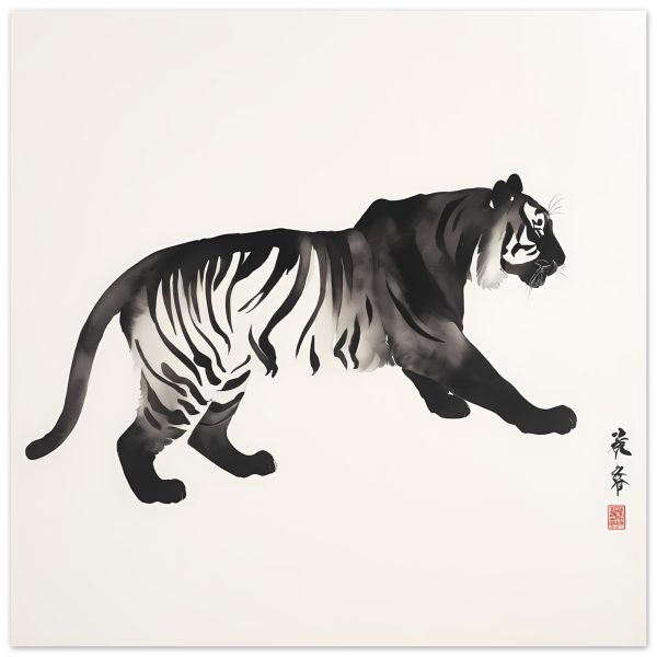 Unleashing Elegance: The Zen Tiger Canvas Print 11