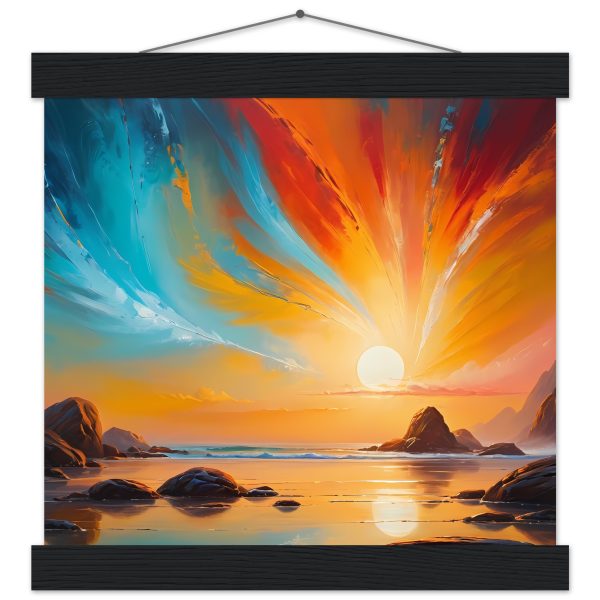 Serene Coastal Sunset – Premium Matte Poster for Zen Living 2