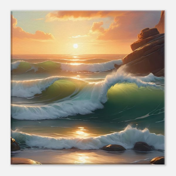 Harmonious Ocean Sunset – Canvas Art for Zen Enthusiasts 3