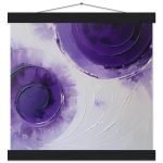 Elegant Zen Purple Swirls: Premium Matte Paper Poster Art 7