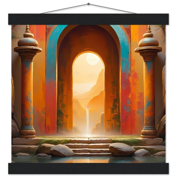 Portal to Serenity – Zen Poster with Hanger 4