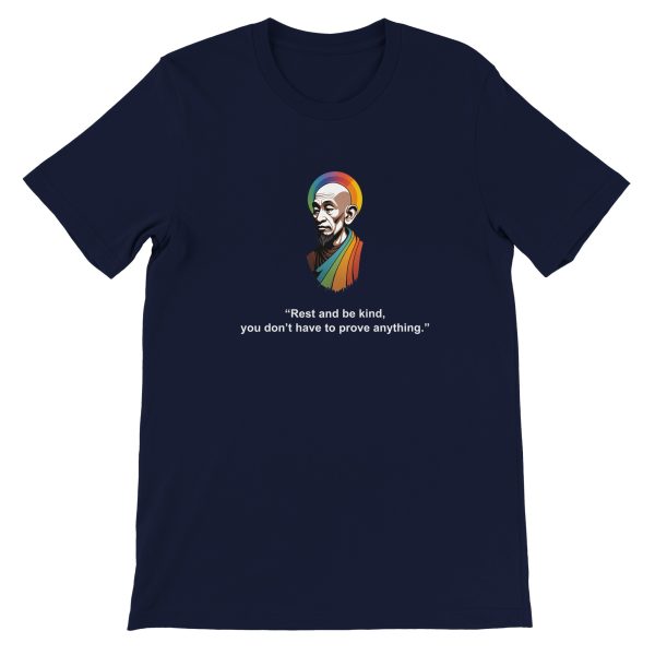 Radiate Kindness: Zen Rainbow Monk T-shirt 3