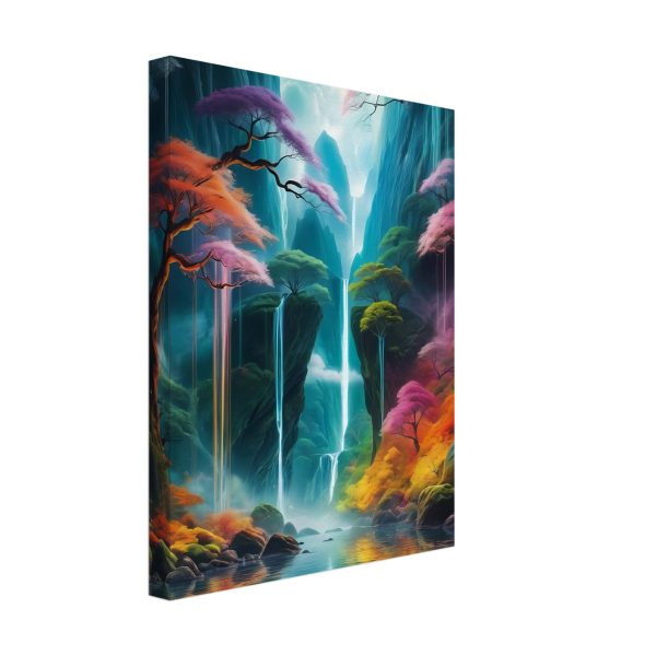 Ethereal Zen Haven: A Canvas of Tranquil Cascades 2