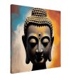 Mystic Luxe: Buddha Head Canvas of Tranquil Intrigue 33