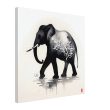 The Enchanting Black Elephant with White Tree Print 28