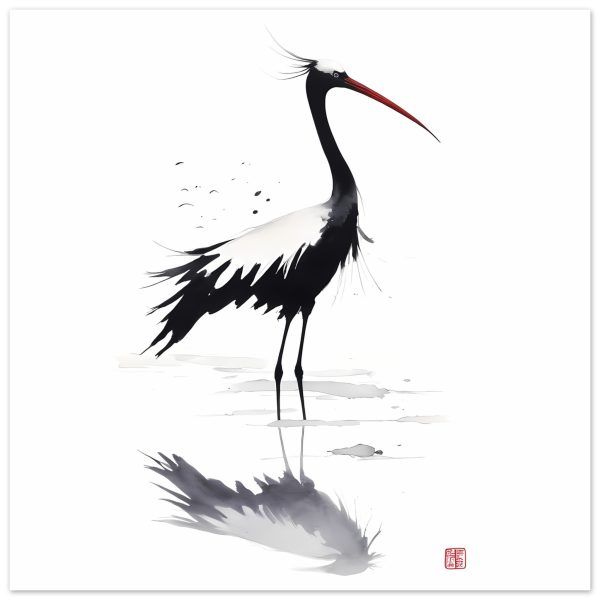 The Graceful Crane in Traditional Japanese Splendor 10