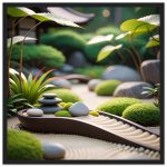 Tranquil Zen Garden Path: Framed Art for Home Serenity 6