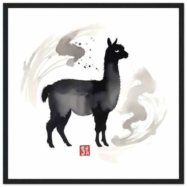 Elevate Your Space: The Black Llama Print 10