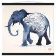 The Enigmatic Blue Zen Elephant Print 34