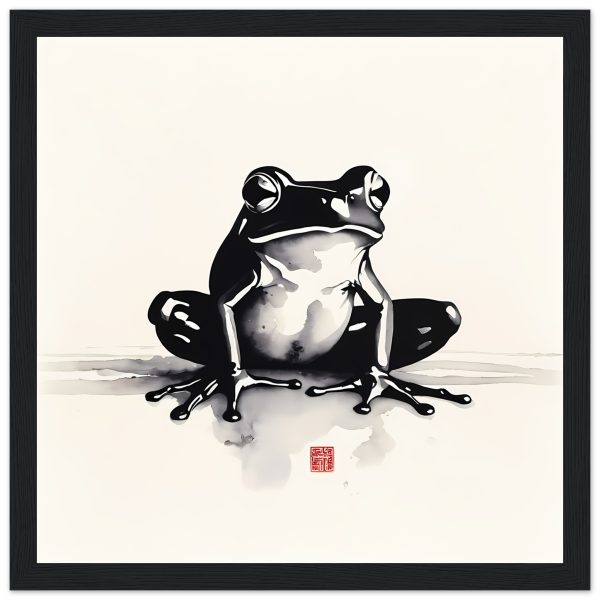 The Enchanting Zen Frog Print for Your Tranquil Haven 11