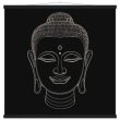 Monochrome Buddha Head Wall Art 32