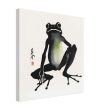 A Playful Symphony Unveiled in the Zen Frog Watercolor Print 37