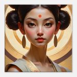 Enchanting Geisha: Canvas Art of Timeless Elegance 6