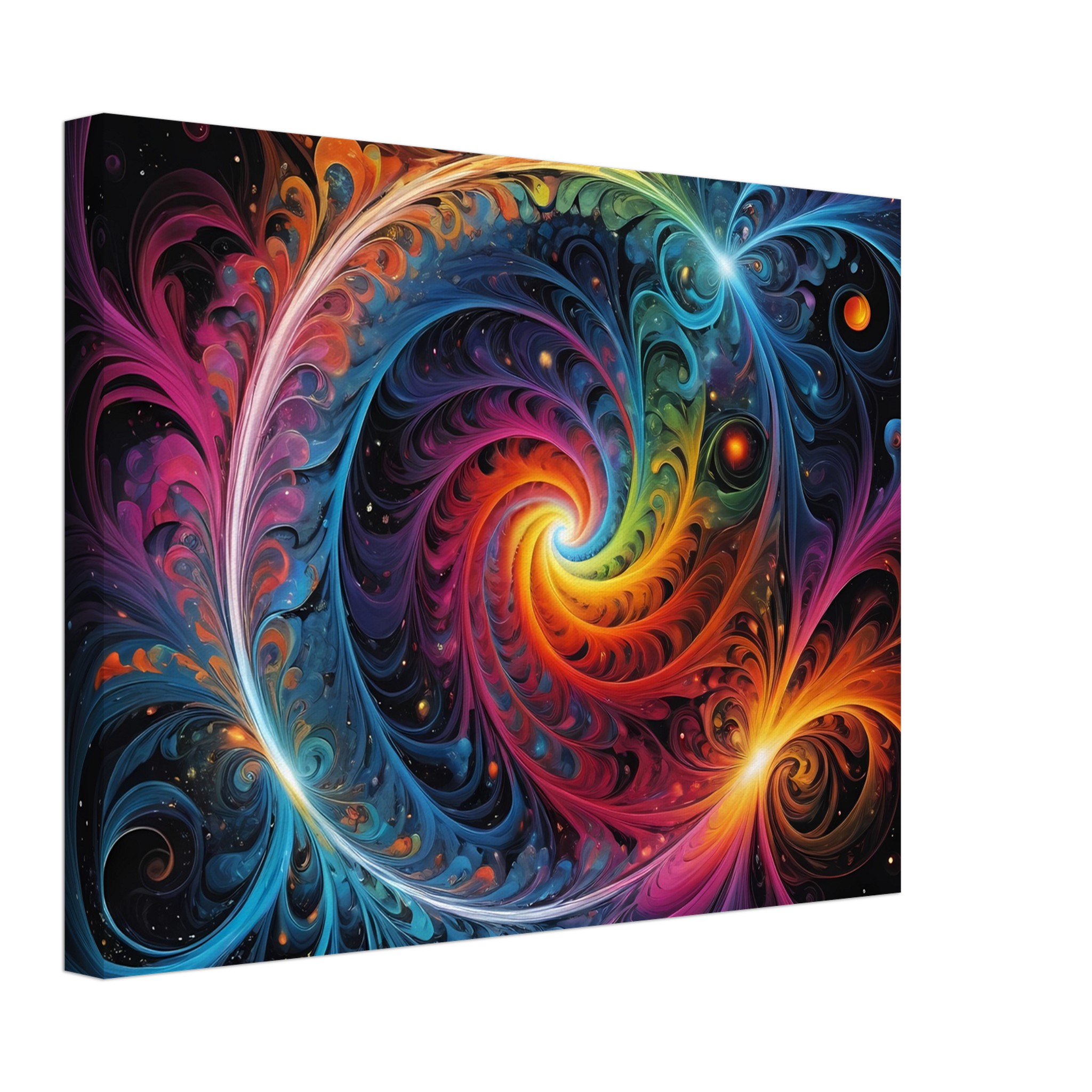 Cosmic Tranquility: Abstract Zen Symmetry Canvas Print 2