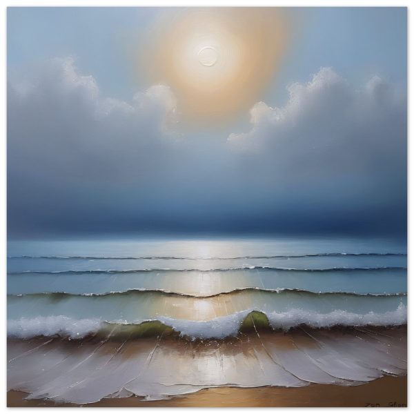Seascape of Zen in the Oil Painting Print 18