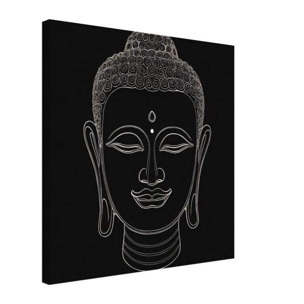 Monochrome Buddha Head Wall Art 18