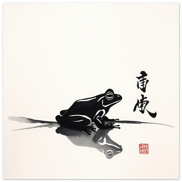The Graceful Frog Print a Timeless Artistry 11