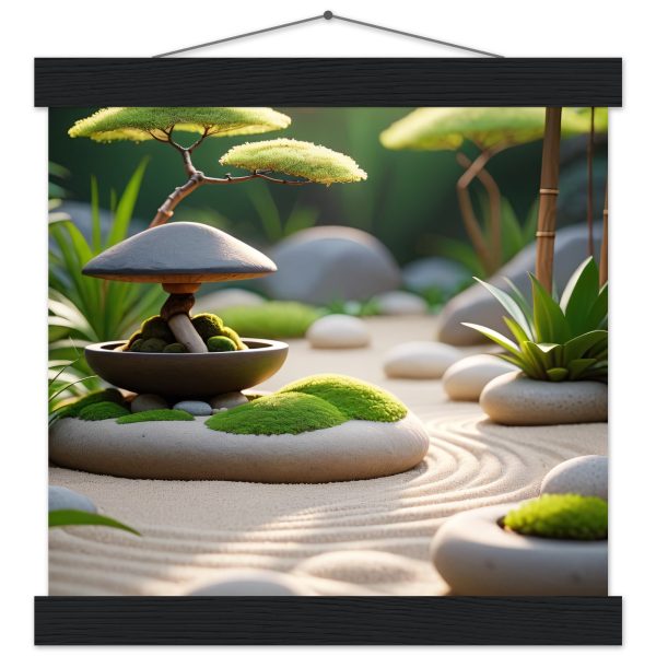 Tranquil Zen Garden: Artistic Poster for Serene Living 2