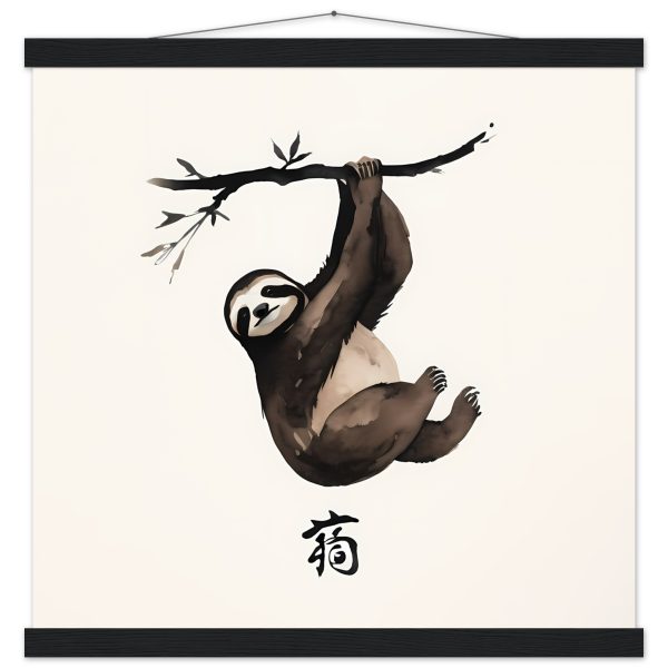 The Zen Sloth Watercolor Print 19