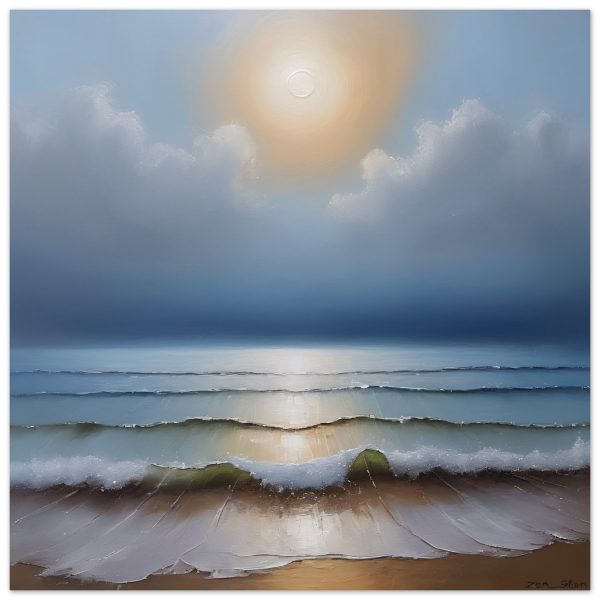 Seascape of Zen in the Oil Painting Print 10