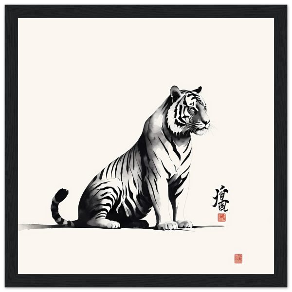 A Closer Look at the Zen Tiger Poster Wall art 8