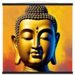 Zen Fusion: Buddha Head Elegance for Vibrant Spaces 33
