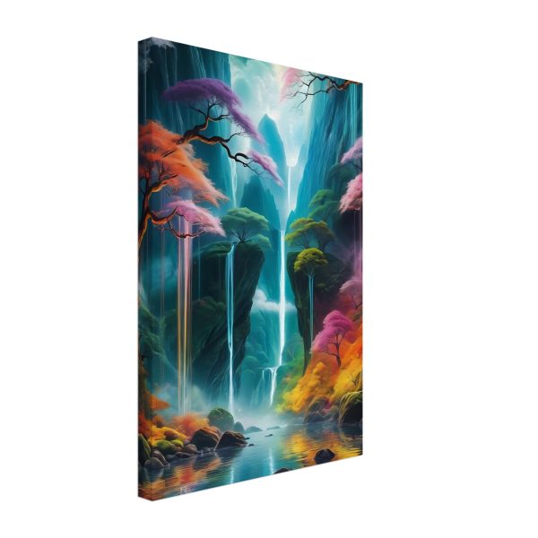 Ethereal Zen Haven: A Canvas of Tranquil Cascades 3