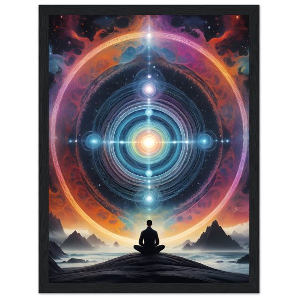 Serenity Embodied: Zen Meditation Framed Poster for Mindful Living 4