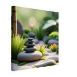 Zen Garden Balance: Tranquility on Canvas 7