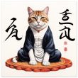 Zen Cat Wall Art – Feline Wisdom and Artistic 36