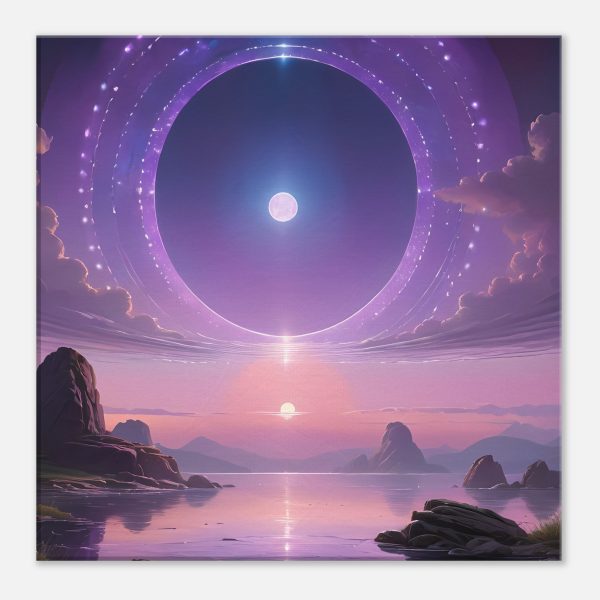 Tranquil Sunrise Portal: Zen Canvas Print 4