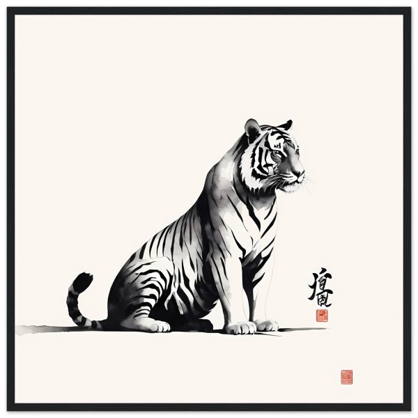 A Closer Look at the Zen Tiger Poster Wall art 10