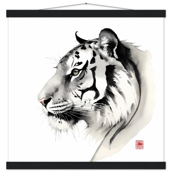 The Tranquil Majesty of the Zen Tiger Print 16