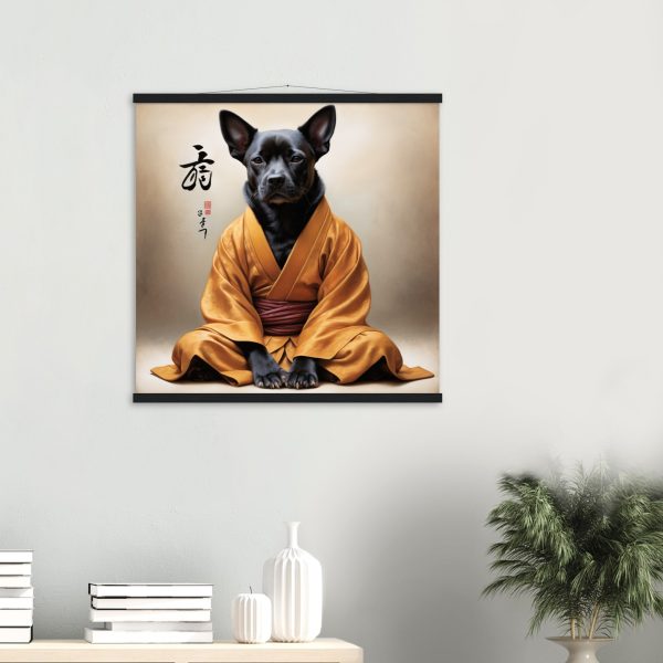 A Dog in Meditation: A Zen Wall Art 9
