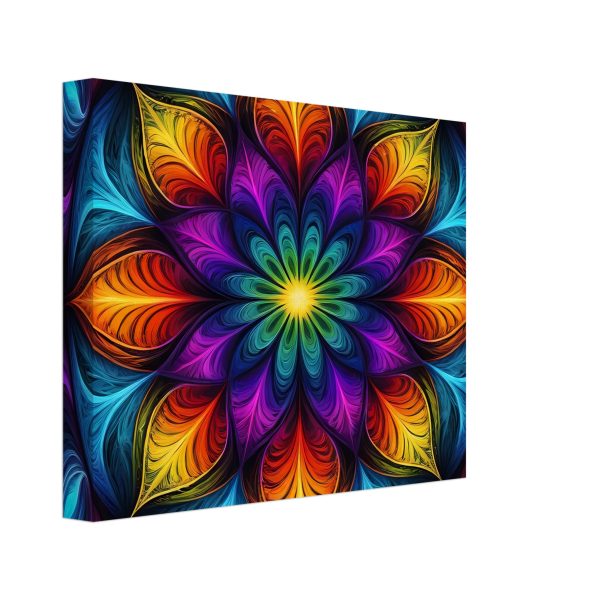 Harmony Unveiled: Radiant Mandala on Canvas 3