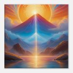 Mystical Sunrise Zen Artistry on Canvas 8