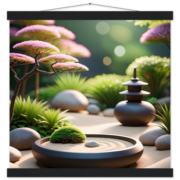 Elegant Bliss: Zen Garden Art Poster 3