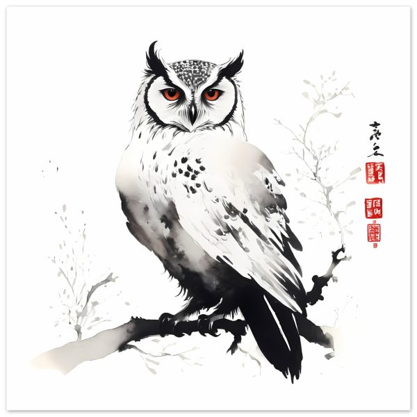 The Enchanting World of the Japanese Zen Owl Print 18