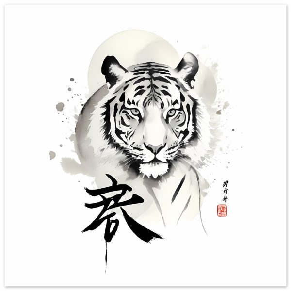 The Enigmatic Allure of the Zen Tiger Framed Poster 5