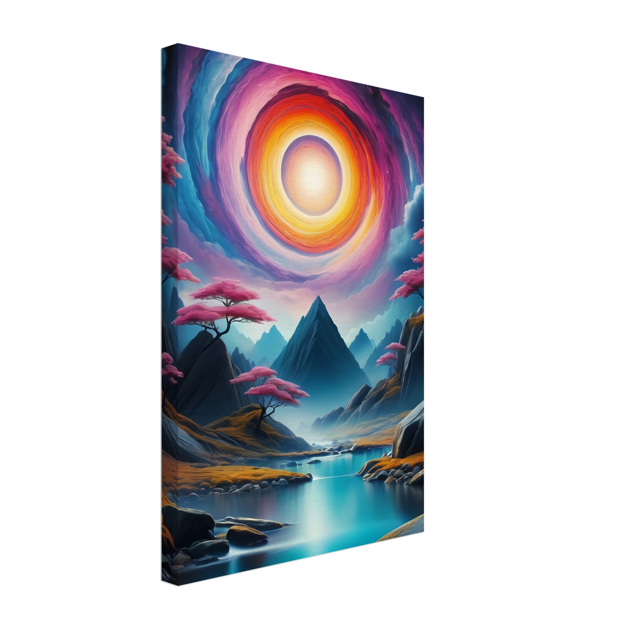 Portal to Tranquility: Zen Vortex Canvas Print 2