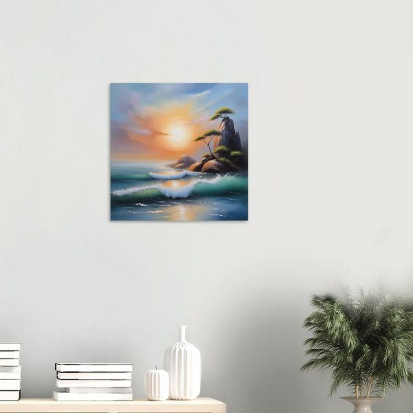 A Zen Seascape in Oil Painting Print 3