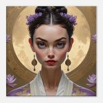 Graceful Lotus Blooms: Canvas Artistry for Elegance 5