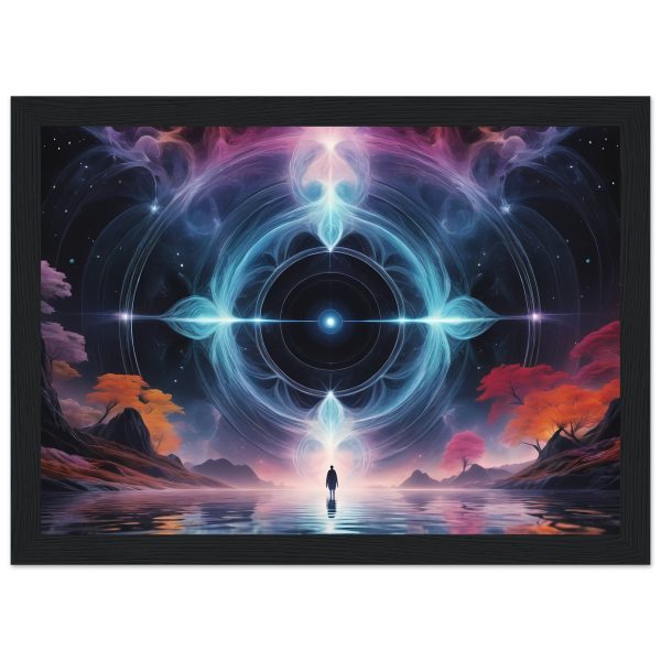 Zen Tranquility: Elevate Your Space with Cosmic Meditation Framed Poster 3
