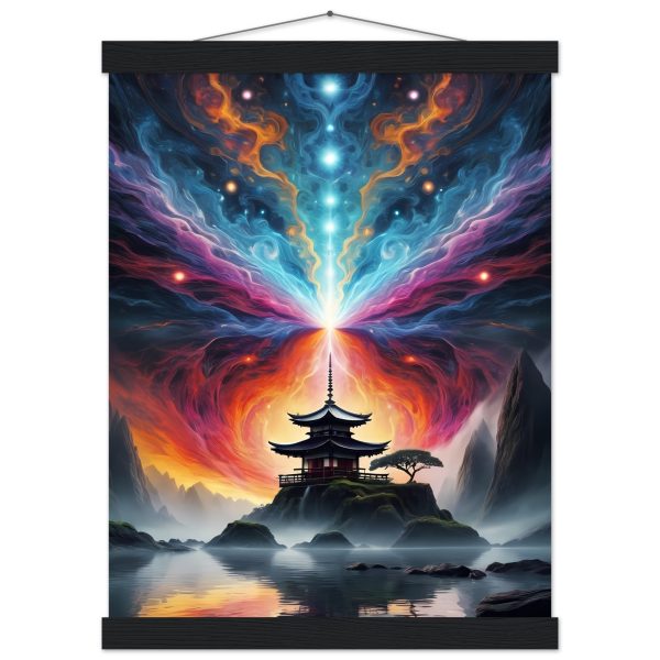 Ethereal Harmony: A Tranquil Japanese Zen Canvas 4